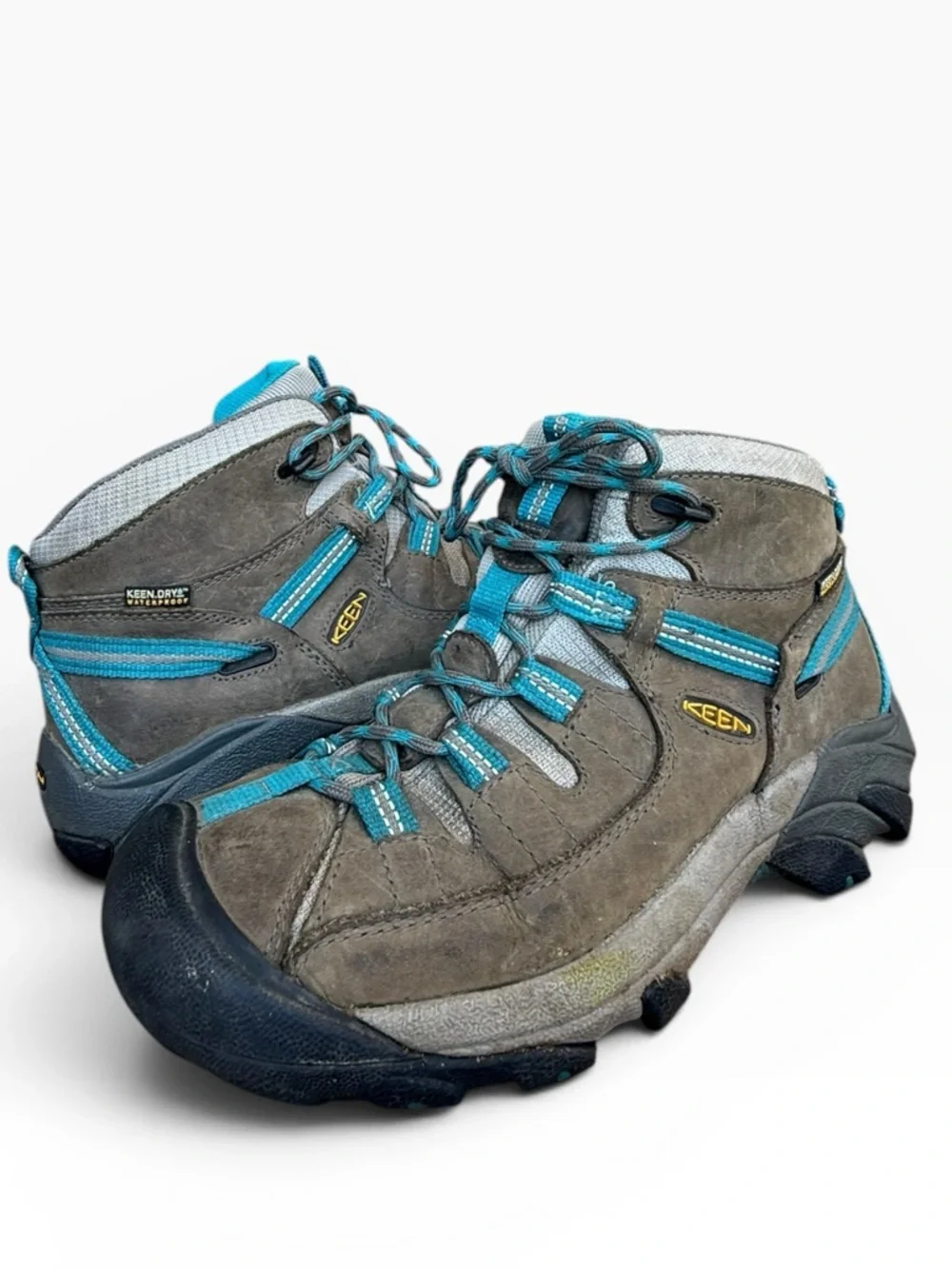 Keen Women's Targhee II Mid Waterproof Gargoyle/Caribbean Sea Women’s size 9 - Picture 13 of 13